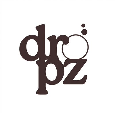 dr oz logo in brown script font on white background