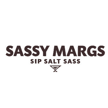 Sassy Margarita cocktail text with sip salt sass tagline, ideal for premium dried citrus garnishes Australia